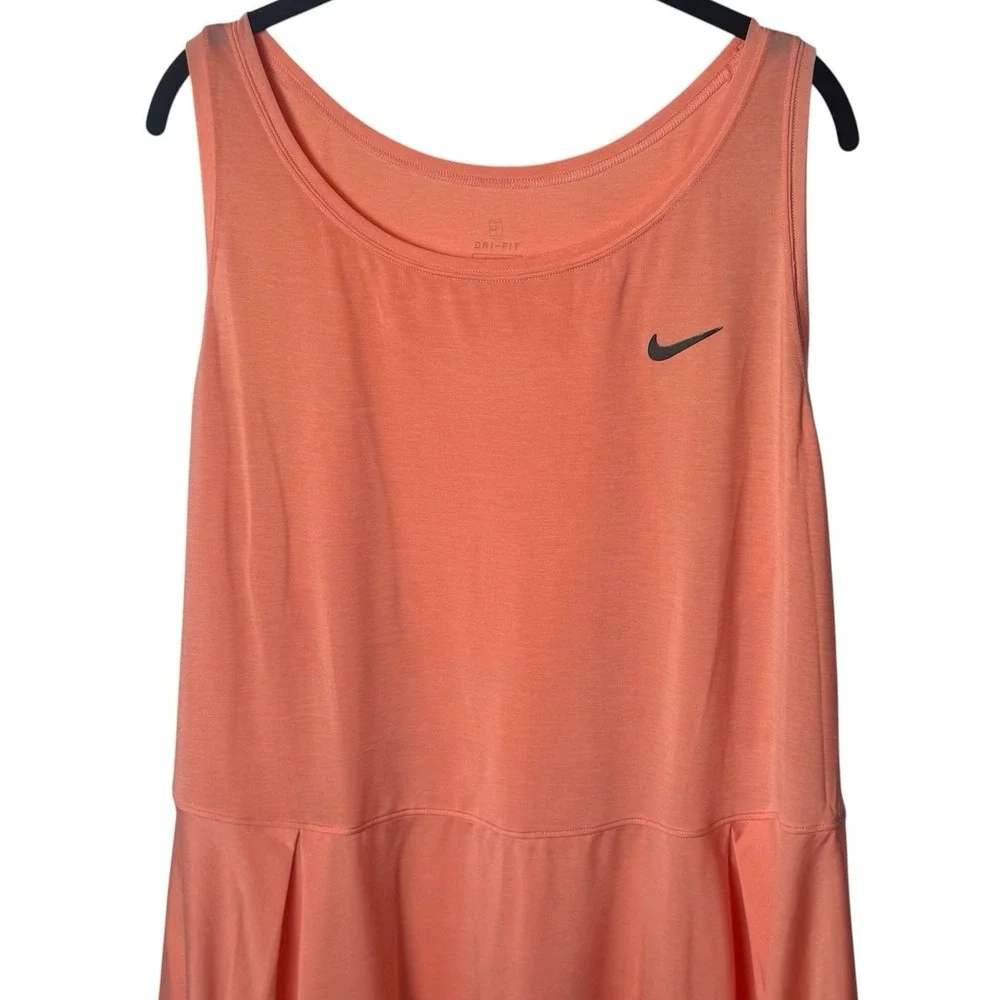 Nike Court Advantage Dry Crimson Bliss Tennis Dress Athletic Feminine 1X
